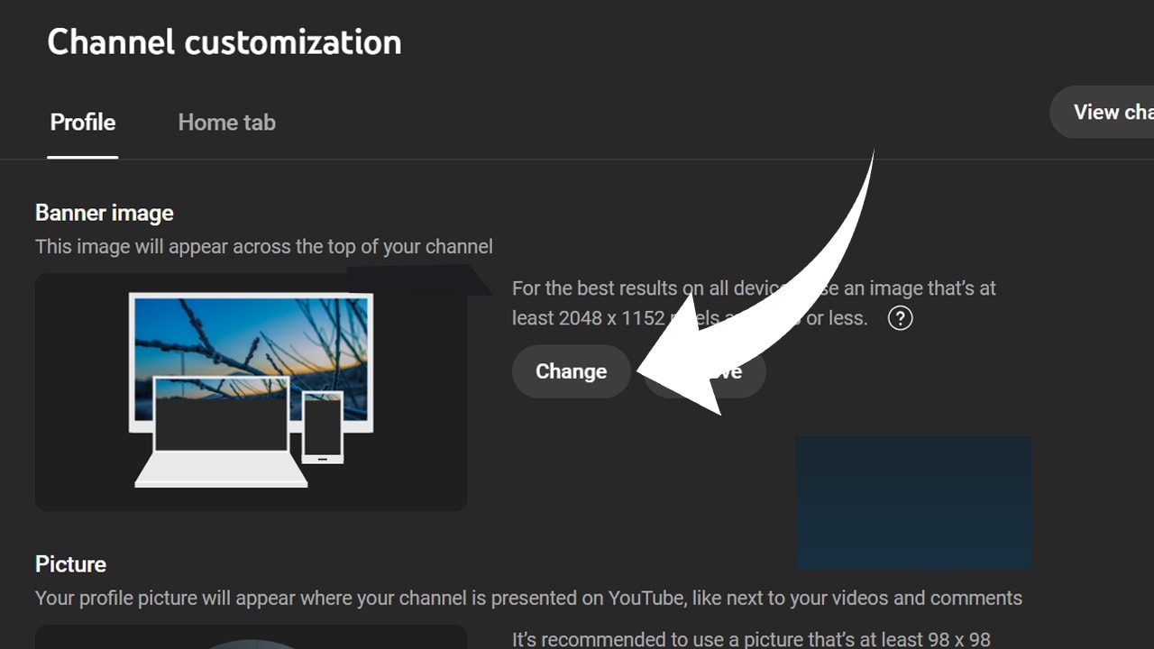 upload twitch banner steps